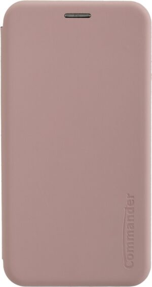 Commander Book Case CURVE Soft Touch für iPhone XR light pink
