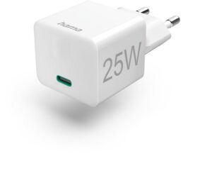 Hama Mini-Schnellladegerät USB-C (25W) weiß