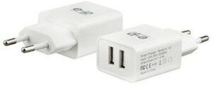 e + p AC 102 USB-Ladegerät 2-fach weiß