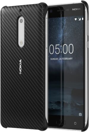 Nokia Carbon Fibre Design Case CC-803 für Nokia 5 onyx black