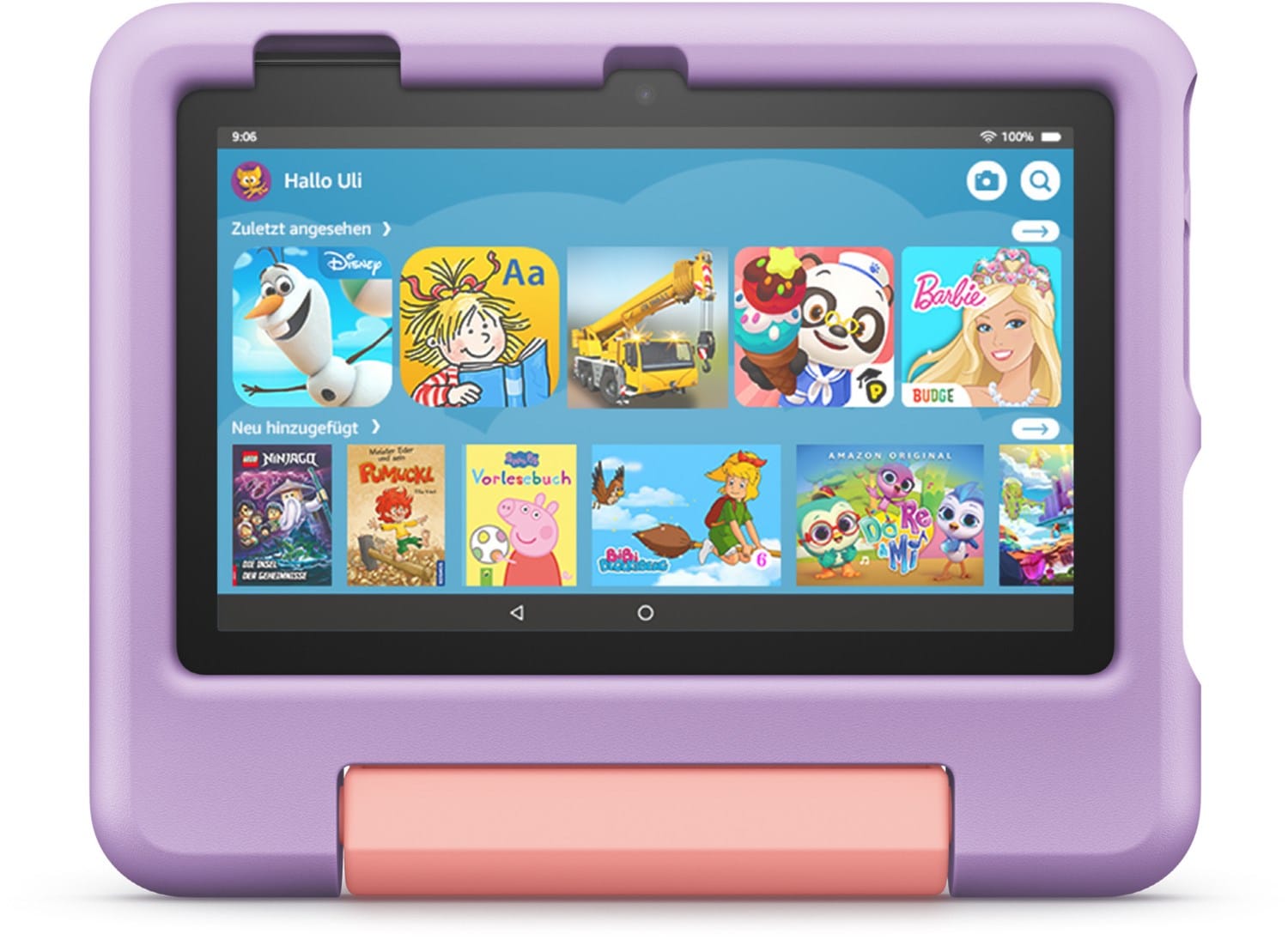 Amazon Fire 7 Kids Edition (16GB) Tablet schwarz/violett