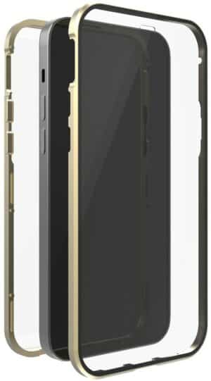 White Diamonds Cover 360° Glass für iPhone 14 Pro gold