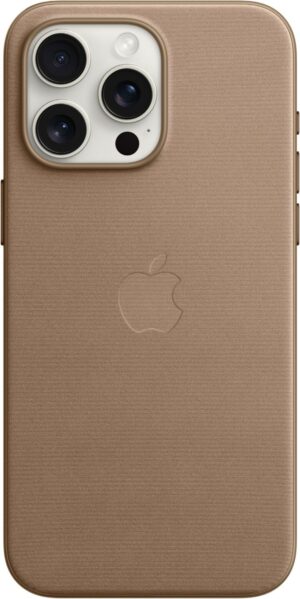 Apple Feingewebe Case mit MagSafe für iPhone 15 Pro Max taupe