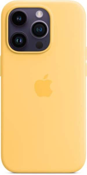 Apple Silikon Case mit MagSafe für iPhone 14 Pro sonnenlicht