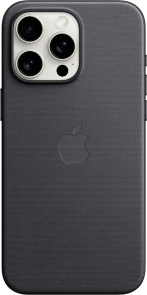 Apple Feingewebe Case mit MagSafe für iPhone 15 Pro Max schwarz