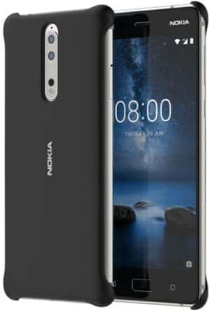 Nokia Soft Touch Case CC-801 für Nokia 8 schwarz