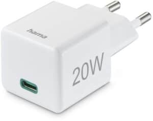 Hama Schnellladegerät USB-C (20W) weiss