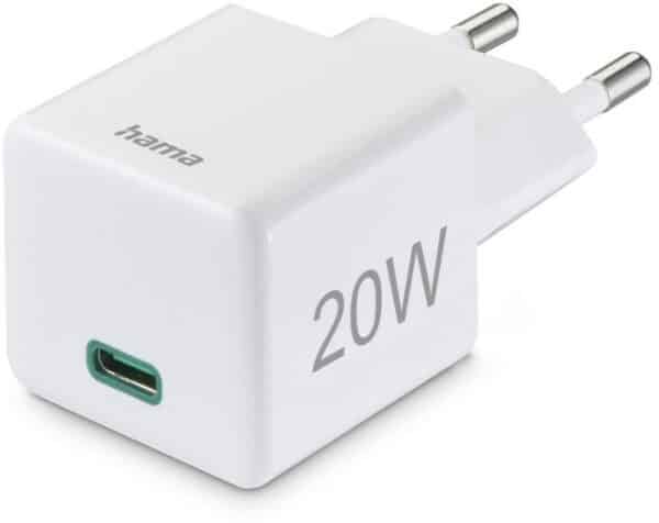 Hama Schnellladegerät USB-C (20W) weiss