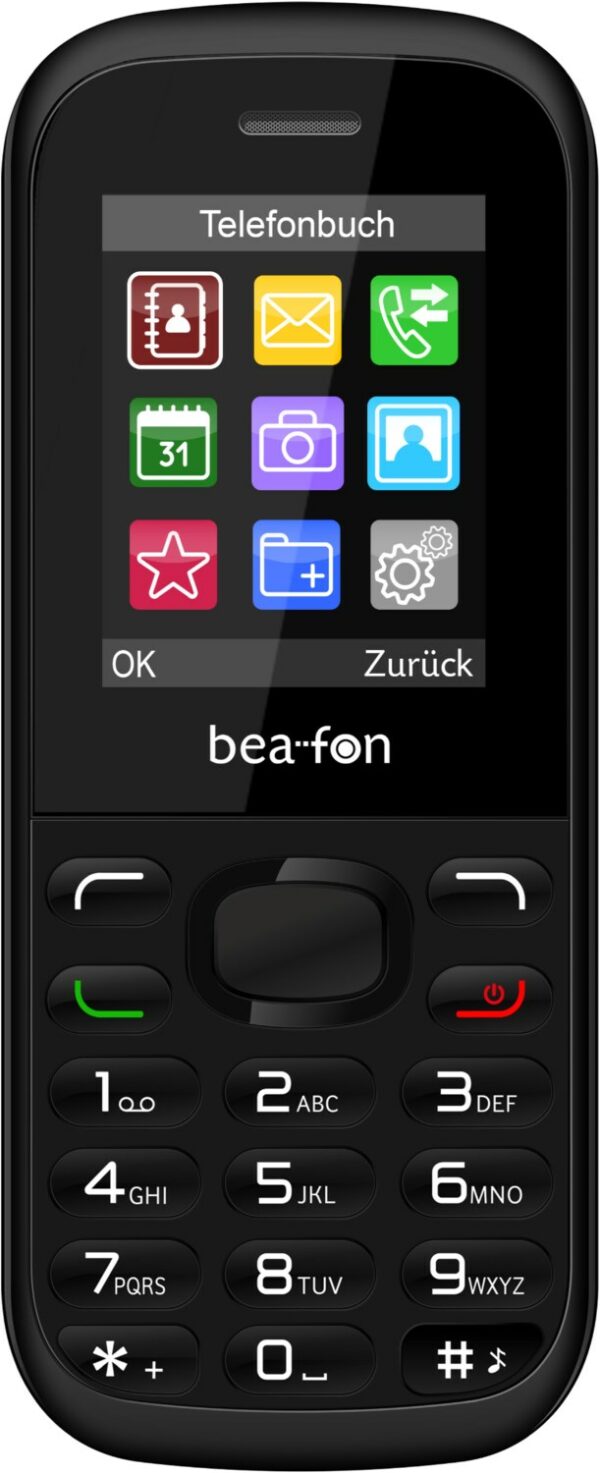 Bea-fon C70 Tasten Handy schwarz