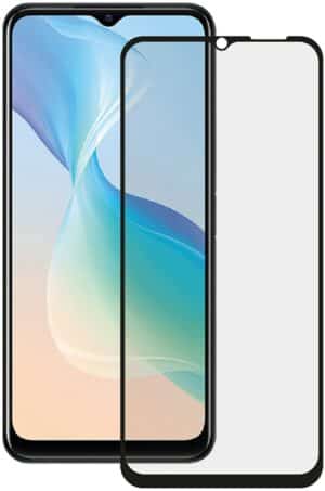 Vivanco 2.5D FullScreen Displayschutzglas für Vivo Y52/Y52s/Y52 5G/Y33s transparent