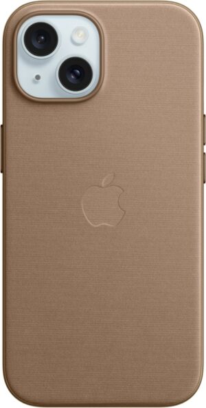 Apple Feingewebe Case mit MagSafe für iPhone 15 taupe