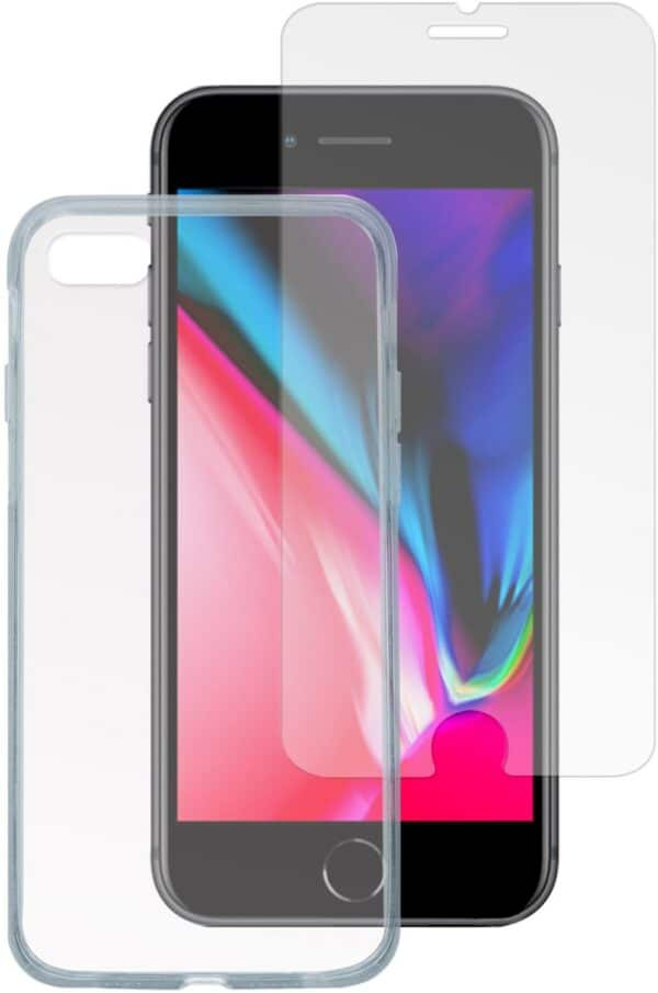 4smarts 360° Protection Set X-Pro Clear für iPhone 8/SE 2020/SE 2022 transparent
