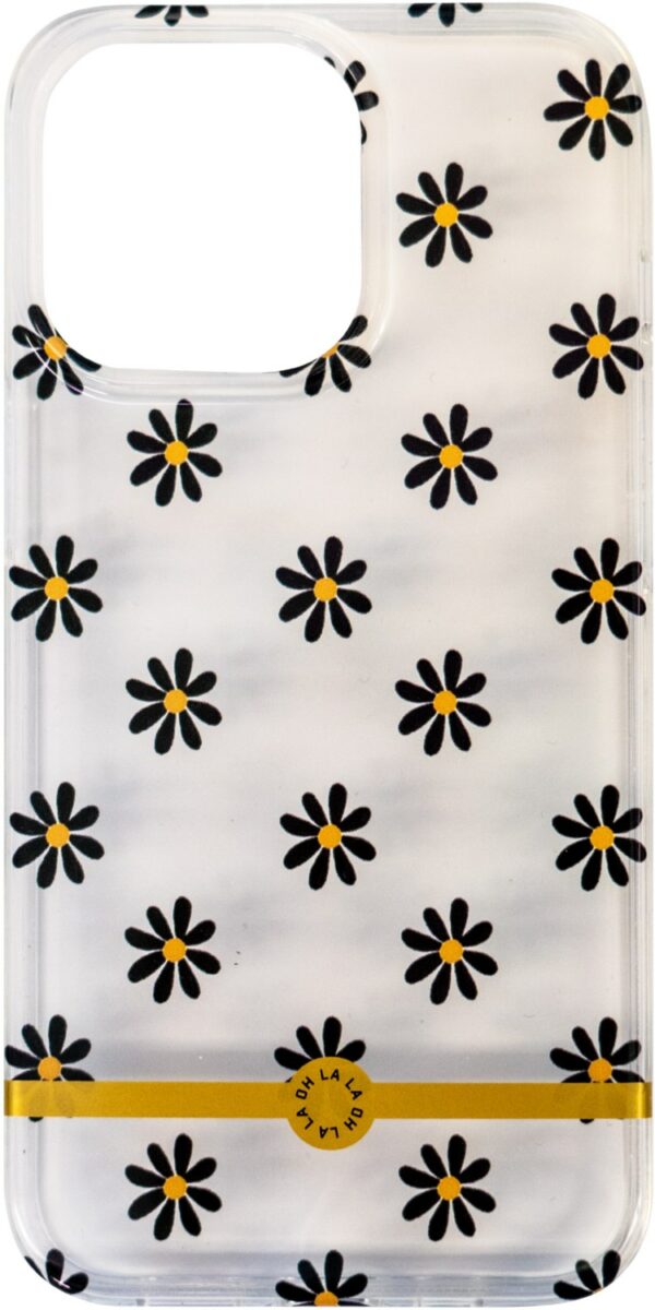 OHLALA! Design Back Cover Black Flowers für iPhone 13 Pro