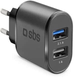 sbs Dual USB Ladegerät (10W) schwarz