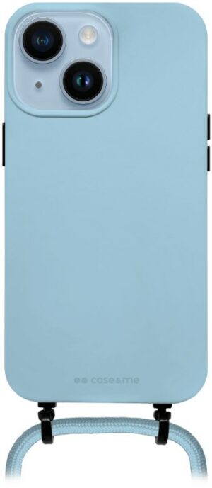 case&me Bond Umhängeband Cover für iPhone 14 Plus hellblau