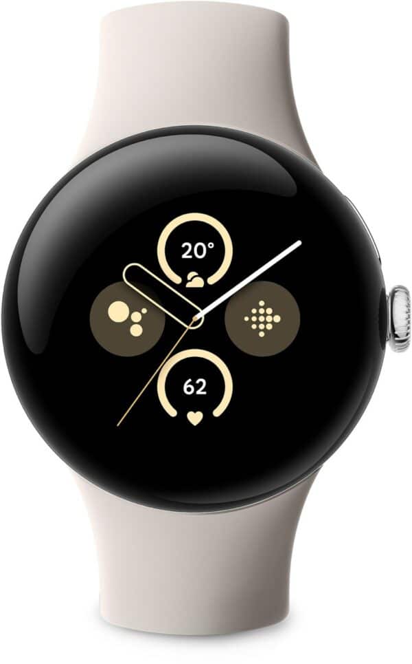 Google Pixel Watch 2 WiFi Smartwatch silber/porclain