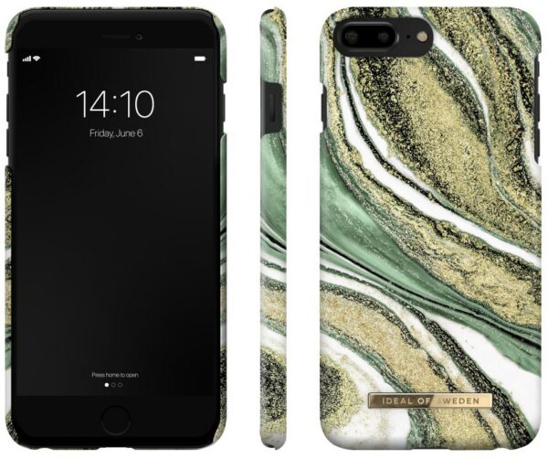 iDeal of Sweden Fashion Case für iPhone 6/6s/7/8 Plus cosmic green swirl