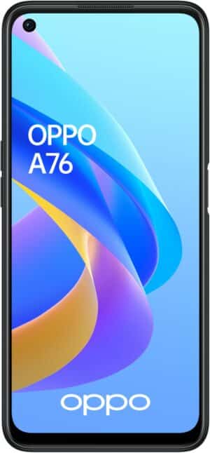 Oppo A76 Smartphone glowing black